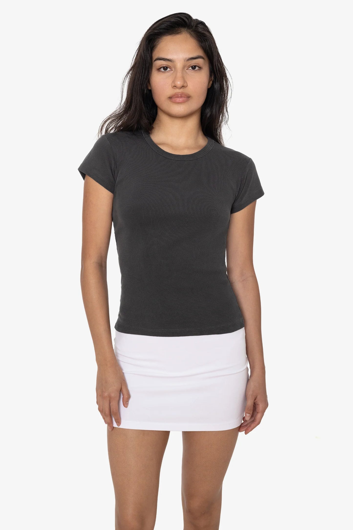 43021GD | Los Angeles Apparel Baby Tee | Embroidered