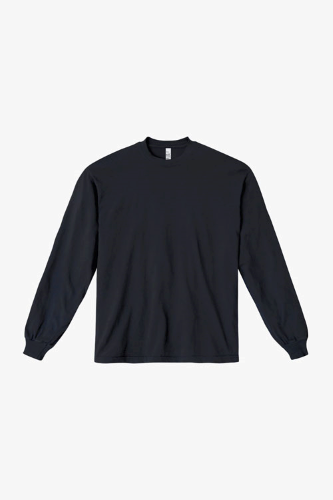 1807gd | LA Apparel Longsleeve Garment Dye Crew Neck T-shirt 6.5oz | Embroidered