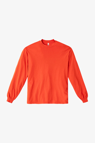 1807gd | LA Apparel Longsleeve Garment Dye Crew Neck T-shirt 6.5oz | Embroidered