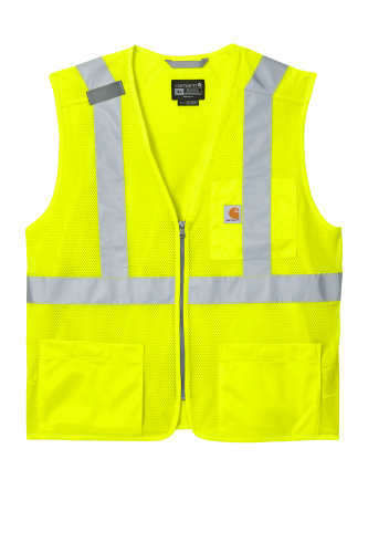 CT106171 | Carhartt® ANSI Class 2 Mesh Zip-Front Vest | Embroidered