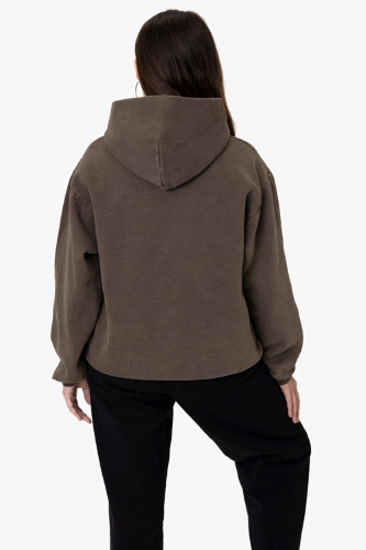 HF09GD | LA Apparel Heavy Fleece Hood PO 14 oz | Embroidered