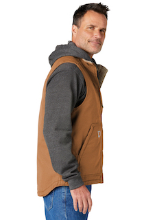 CT104277 | Carhartt Sherpa-Lined Mock Neck Vest | Embroidered