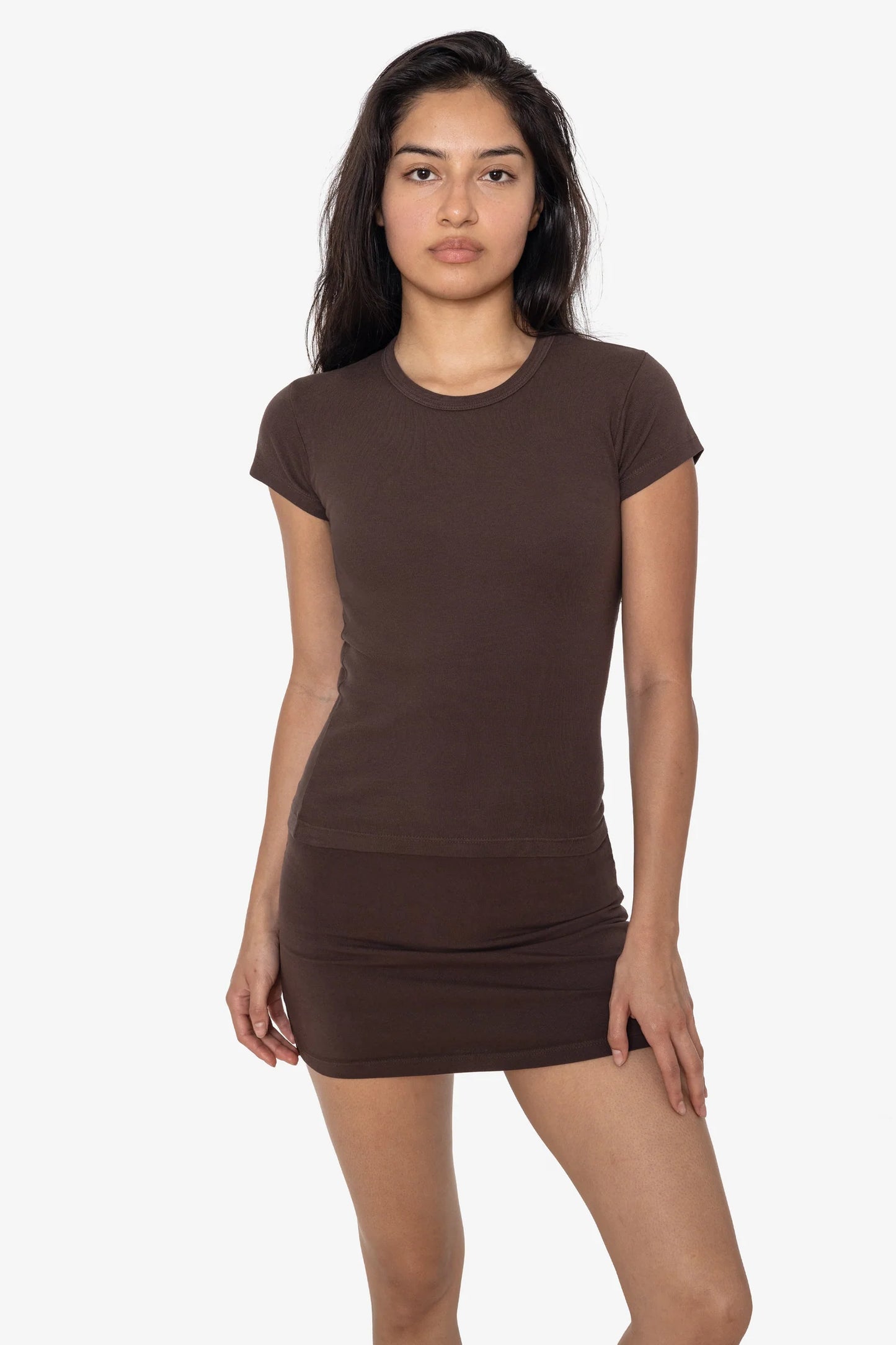 43021GD | Los Angeles Apparel Baby Tee | Embroidered