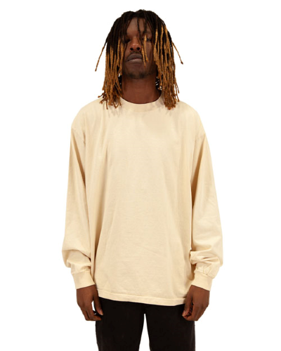 SHGDLS | Shaka Wear Men's Garment Dyed Long Sleeve T-Shirt | Embroidered