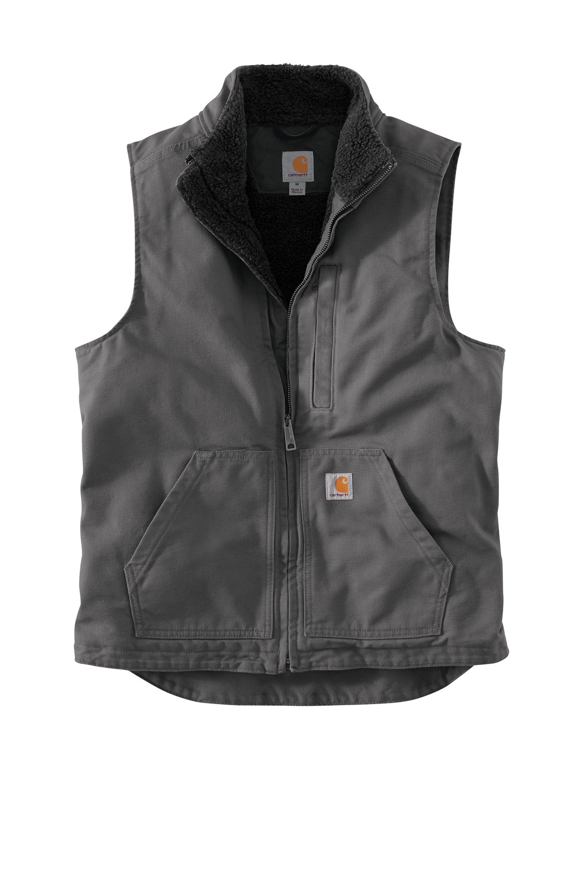 CT104277 | Carhartt Sherpa-Lined Mock Neck Vest | Embroidered