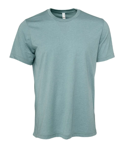 3001 | Bella + Canvas Heather Tee | Embroidered
