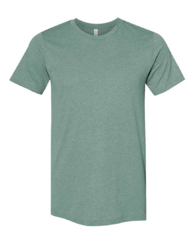 3001 | Bella + Canvas Heather Tee | Embroidered