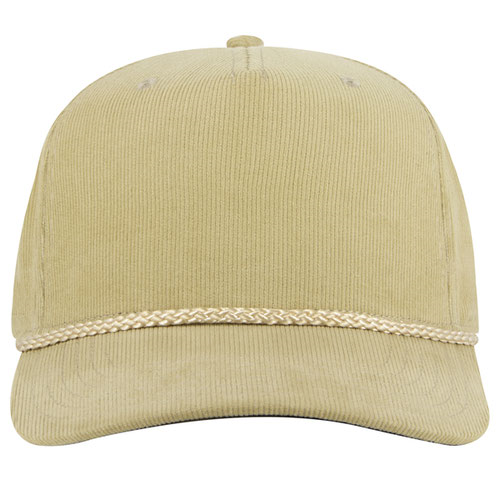 31-2 | OTTO CAP 5 Panel Mid Profile Corduroy Baseball Cap | Embroidered