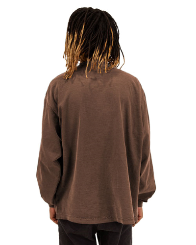 SHGDLS | Shaka Wear Men's Garment Dyed Long Sleeve T-Shirt | Embroidered