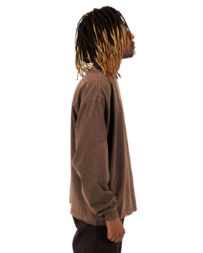 SHGDLS | Shaka Wear Men's Garment Dyed Long Sleeve T-Shirt | Embroidered