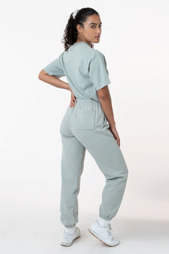HF04gd | LA Apparel Heavy Fleece Sweatpants | Embroidered