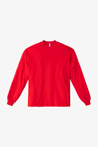 1807gd | LA Apparel Longsleeve Garment Dye Crew Neck T-shirt 6.5oz | Embroidered