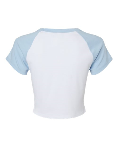 1201 | Bella + Canvas Women's Micro Rib Raglan Baby Tee | Embroidered