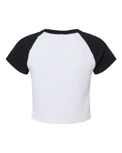 1201 | Bella + Canvas Women's Micro Rib Raglan Baby Tee | Embroidered