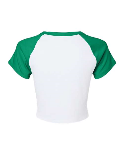 1201 | Bella + Canvas Women's Micro Rib Raglan Baby Tee | Embroidered
