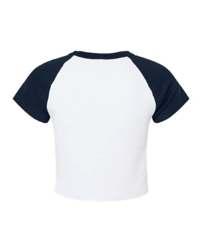 1201 | Bella + Canvas Women's Micro Rib Raglan Baby Tee | Embroidered