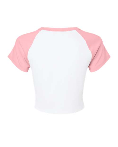 1201 | Bella + Canvas Women's Micro Rib Raglan Baby Tee | Embroidered