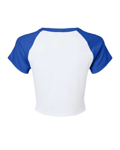 1201 | Bella + Canvas Women's Micro Rib Raglan Baby Tee | Embroidered