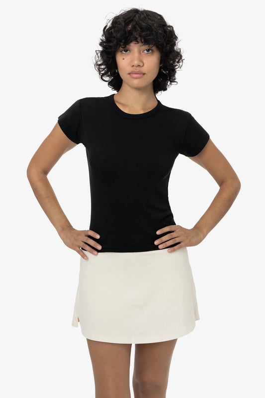 43021GD | Los Angeles Apparel Baby Tee | Embroidered